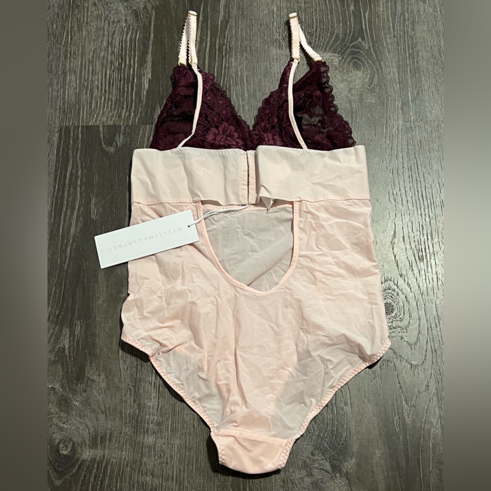 Stella McCartney**Pink/ Burgundy Lace Bodysuit**XS $229 - Picture 5 of 7